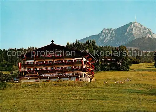 AK / Ansichtskarte 73829190 St_Johann_Tirol Gasthaus Schoene Aussicht St_Johann_Tirol