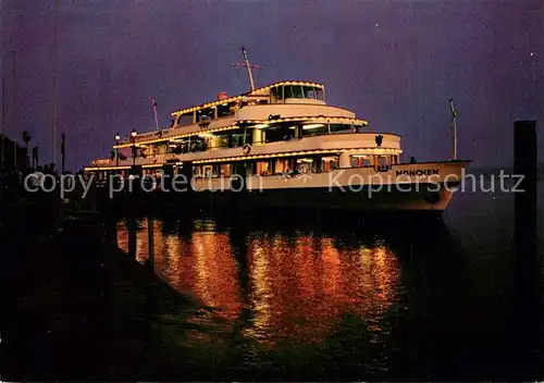 AK / Ansichtskarte  Dampfer_Binnenschifffahrt Muenchen Bodensee Flotte  