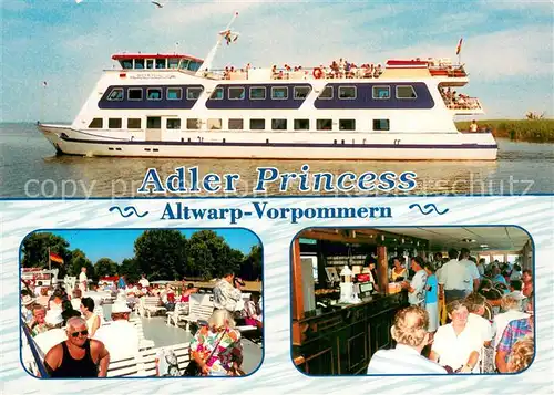 AK / Ansichtskarte 73829231 Dampfer_Binnenschifffahrt MS Adler Princess Altwarp Vorpommern 