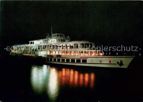 AK / Ansichtskarte  Dampfer_Binnenschifffahrt KD Koeln Duesseldorf Drachenfels 