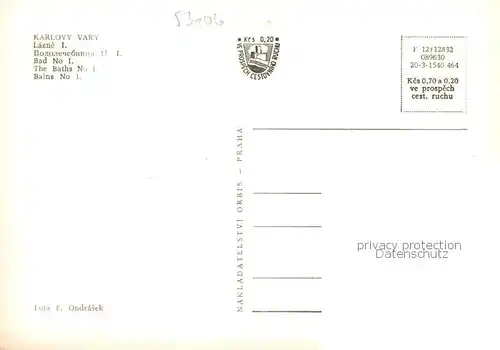 AK / Ansichtskarte  Karlovy_Vary_Karlsbad Bad No 1 
