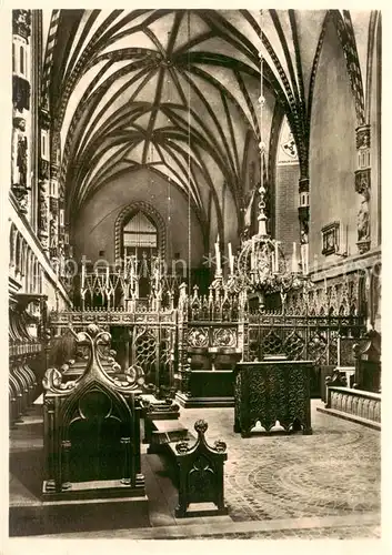 AK / Ansichtskarte  Marienburg__Westpreussen_Malbork_PL Hochschloss Schlosskirche 