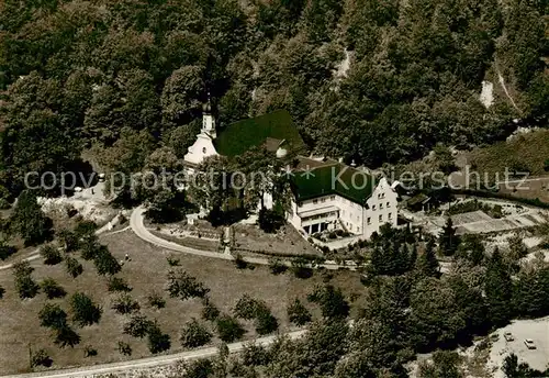 AK / Ansichtskarte 73829327 Deggingen Wallfahrtskirche und Kapuzinerkloster Ave Maria Fliegeraufnahme Deggingen