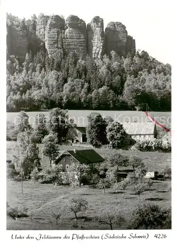 AK / Ansichtskarte  Pfaffenstein_Koenigstein_Saechsische_Schweiz Panorama Pfaffenstein_Koenigstein