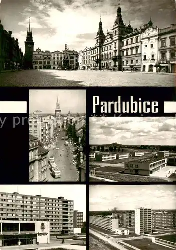 AK / Ansichtskarte  Pardubice_Pardubitz_CZ Marktplatz Teilansichten 