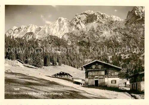 AK / Ansichtskarte  Kaindlhuette_1318m_Steinberg_Kufstein_AT Panorama 