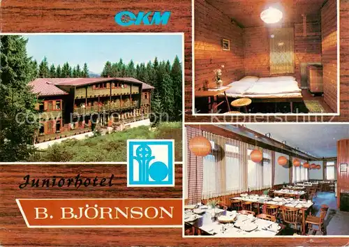 AK / Ansichtskarte 73829408 Nizke_Tatry_Slovakia Juniorhotel B Boernson Zimmer Speisesaal 