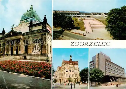 AK / Ansichtskarte  Zgorzelec_Goerlitz_Niederschlesien_PL Powiatowy Dom Kultury Technikum Energetyozne Goernicze Siedziba Ulzedu Powiatowego Hotel Pod Orlem 