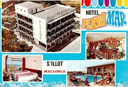 AK / Ansichtskarte 73829429 S_Illot_Mallorca Hotel Playamar Zimmer Bar Pool 