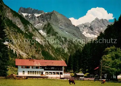 AK / Ansichtskarte  Oytalhaus_1010m_Oberstdorf mit Schneck und Gr Wilde 