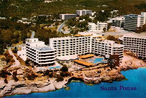 AK / Ansichtskarte  Santa_Ponsa_Mallorca_Islas_Baleares Fliegeraufnahme Santa_Ponsa