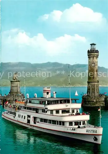 AK / Ansichtskarte Dampfer_Binnenschifffahrt Austria Lindau im Bodensee 