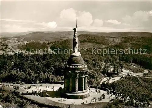 AK / Ansichtskarte Hermannsdenkmal Fliegeraufnahme Hermannsdenkmal