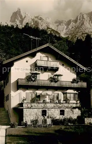 AK / Ansichtskarte Mittenwald_Bayern Haus Egerland Mittenwald Bayern