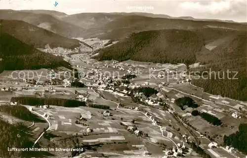 AK / Ansichtskarte Mitteltal_Schwarzwald Fliegeraufnahme Mitteltal Schwarzwald