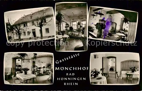 AK / Ansichtskarte Bad_Hoenningen Gaststaette Restaurant Moenchhof Gaststuben Bad_Hoenningen