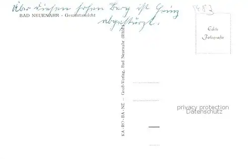 AK / Ansichtskarte Bad_Neuenahr Ahrweiler Panorama mit Kirche Bad_Neuenahr Ahrweiler