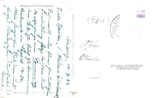 AK / Ansichtskarte Asperg mit Hohenasperg Asperg