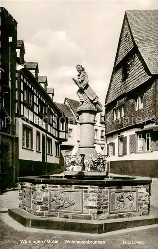 AK / Ansichtskarte Winningen_Mosel Weinhexenbrunnen Winningen Mosel