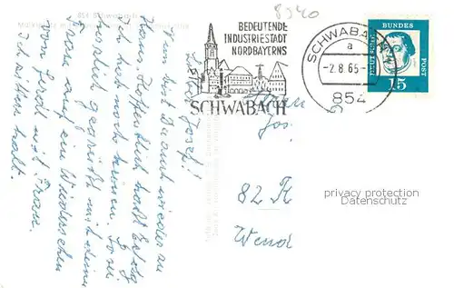 AK / Ansichtskarte Schwabach Marktplatz mit Rathaus und St Johanniskirche Schwabach