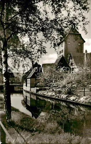 AK / Ansichtskarte Hersbruck Pegnitzpartie am Wassertor Hersbruck