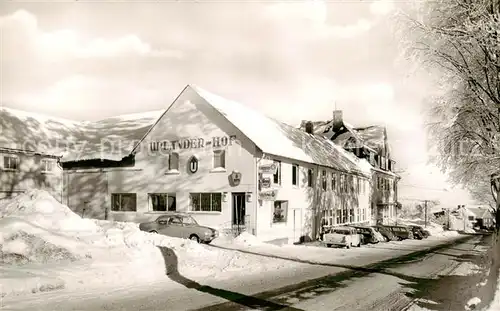 AK / Ansichtskarte Usseln Hotel Uplaender Hof mit Braeustuebl Usseln