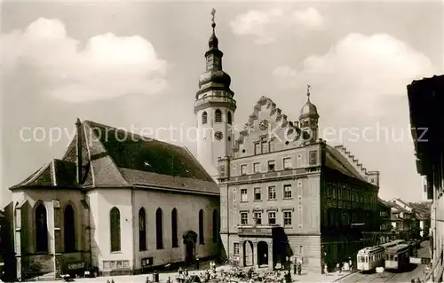 AK / Ansichtskarte 73829647 Durlach Rathaus Stadtkirche Durlach