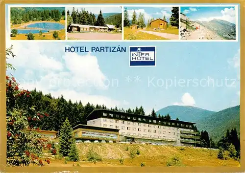 AK / Ansichtskarte 73829666 Nizke_Tatry_Slovakia Hotel Partizan Blockhuetten und Restaurant Dumbier 