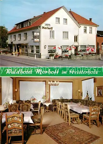 AK / Ansichtskarte 73829692 Petershagen_Weser Waldhotel Morhoff im Heisterholz Gaststube Petershagen Weser