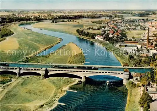AK / Ansichtskarte 73829715 Minden__Westfalen_Weser ueberfuehrung des Mittellandkanals ueber die Weser 
