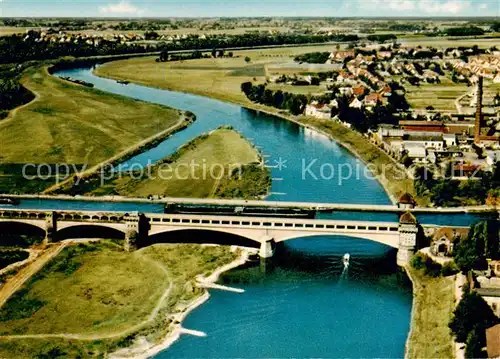AK / Ansichtskarte 73829716 Minden__Westfalen_Weser ueberfuehrung des Mittellandkanals ueber die Weser 