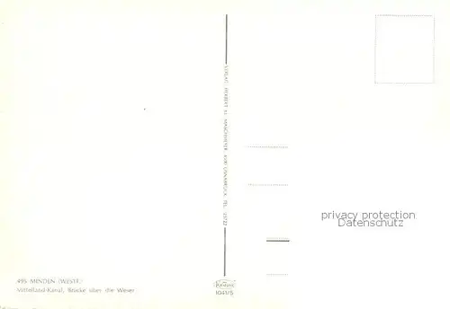 AK / Ansichtskarte  Minden__Westfalen_Weser ueberfuehrung des Mittellandkanals ueber die Weser 