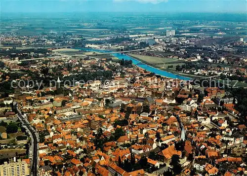 AK / Ansichtskarte 73829756 Minden__Westfalen_Weser Altstadt zwischen Koenigswall und Weser  