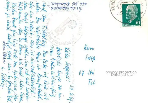 AK / Ansichtskarte  Oberwiesenthal_Erzgebirge mit Fichtelberg Schwebebahn Markt Oberwiesenthal Erzgebirge