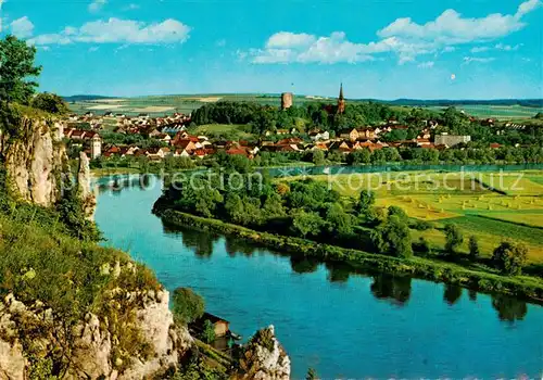 AK / Ansichtskarte  Bad_Abbach Panorama Donaupartie Bad_Abbach