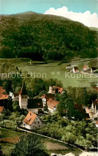 AK / Ansichtskarte  Vorra_Pegnitz Panorama Kirche Vorra Pegnitz