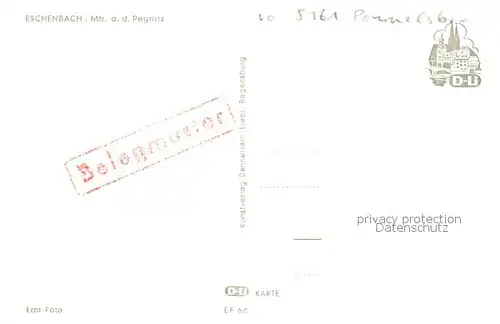 AK / Ansichtskarte  Eschenbach_Mittelfranken Teilansicht Eschenbach Mittelfranken