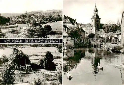 AK / Ansichtskarte  Bad_Berka Panorama Freibad Klein Venedig Bad_Berka