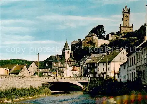 AK / Ansichtskarte  Dillenburg Dillpartie mit Schlossberg Dillenburg