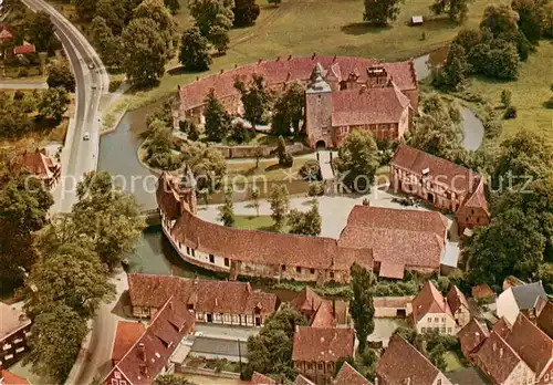 AK / Ansichtskarte  Burgsteinfurt Schloss mit Vorhof Fliegeraufnahme Burgsteinfurt