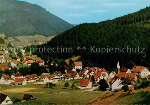 AK / Ansichtskarte  Obertal_Baiersbronn Ortsansicht Obertal Baiersbronn