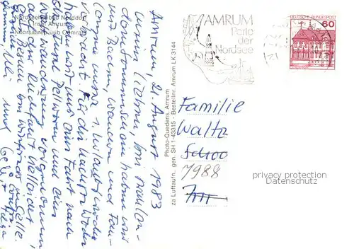 AK / Ansichtskarte  Norddorf_Amrum Fliegeraufnahme Norddorf Amrum