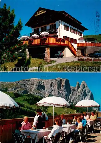 AK / Ansichtskarte 73829888 Seiseralm_Alpe_di_Siusi_Trentino_IT Hotel Urthaler Terrasse 