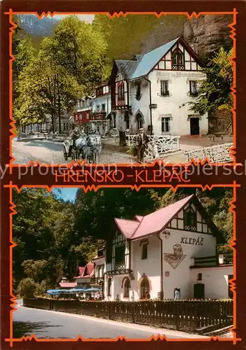 AK / Ansichtskarte Klepac_Hrensko_Herrnskretschen_Boehmen_CZ Muehle in Herrnskretschen Hotel Klepac 