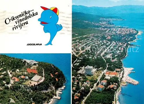 AK / Ansichtskarte Crikvenica_Croatia Fliegeraufnahme 