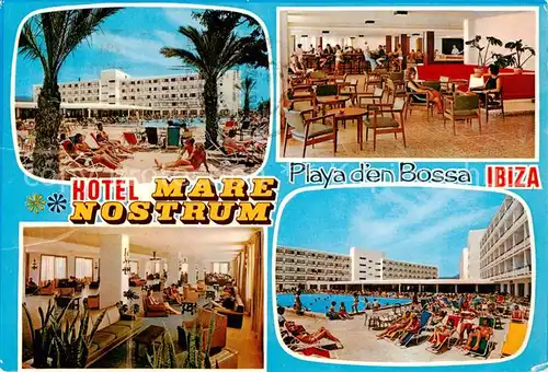 AK / Ansichtskarte Playa d en Bossa_Ibiza_ES Hotel Mare Nostrum Speisesaal Foyer Pool 