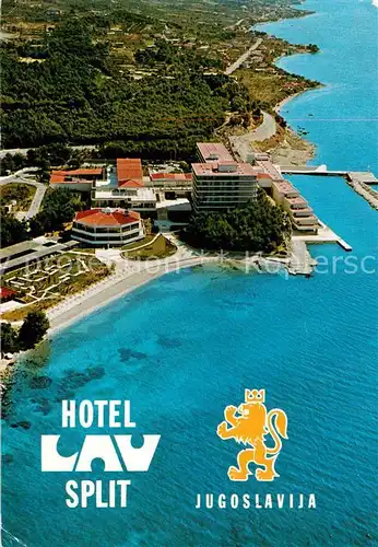 AK / Ansichtskarte Split_Spalato Hotel Lav Fliegeraufnahme Split_Spalato