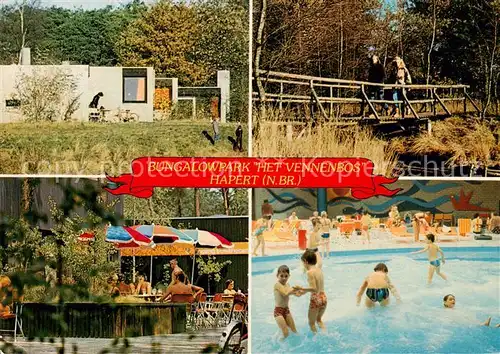 AK / Ansichtskarte Hapert_NL Bungalowpark Het Vennenbos Teilansichten Pool 