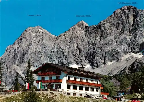 AK / Ansichtskarte Ramsau_am_Dachstein_Schladming_Obersteiermark_AT Dachsteinsuedwaende mit Berghotel Tuerlwand 