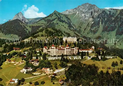 AK / Ansichtskarte Caux_VD et Rochers de Naye Vue generale Caux_VD